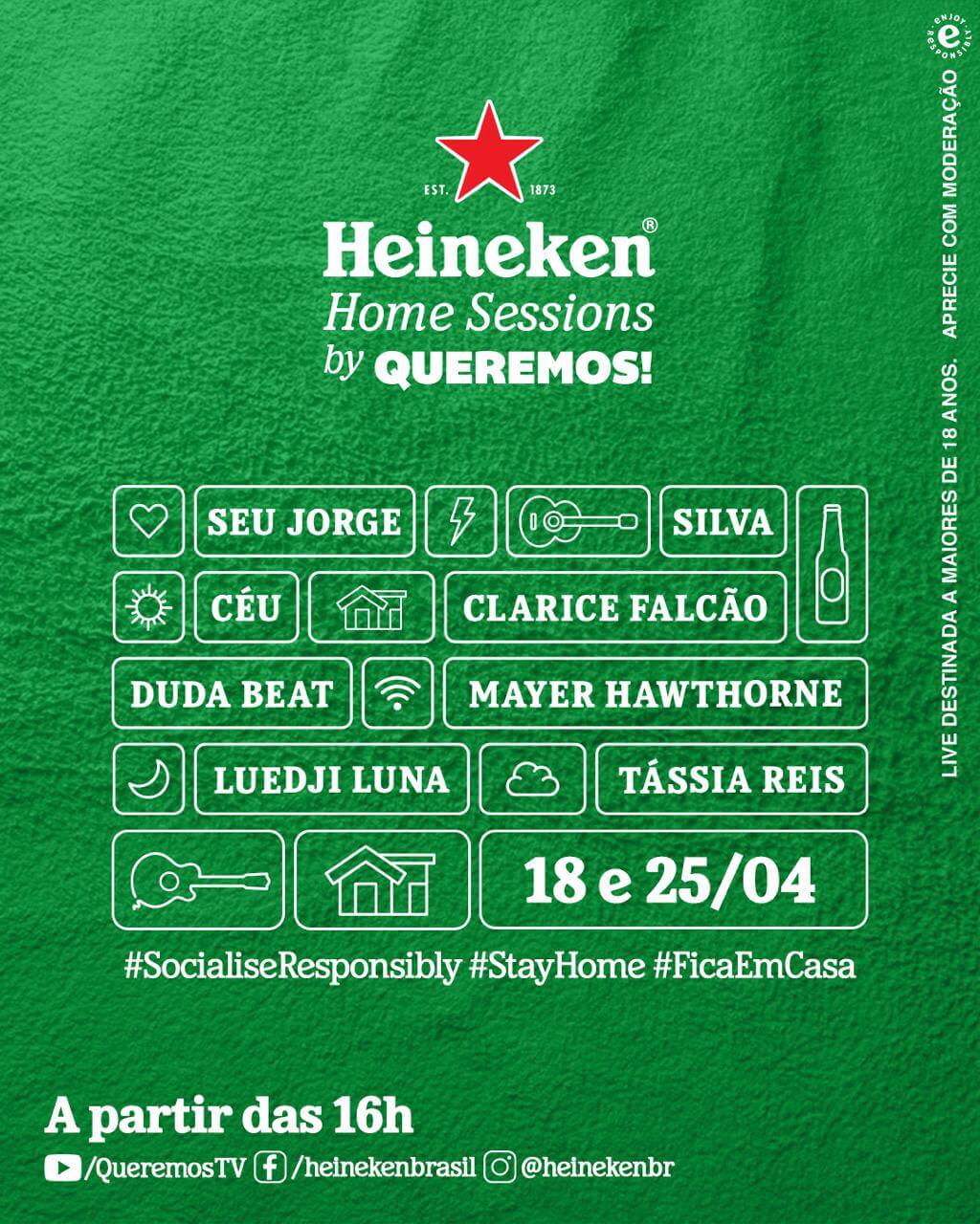 Line-up Heineken Home Sessions by Queremos!