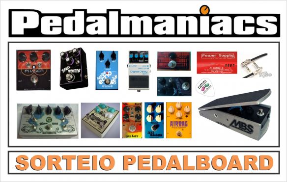 Concorra a um Pedalboard com 12 Pedais de Efeito