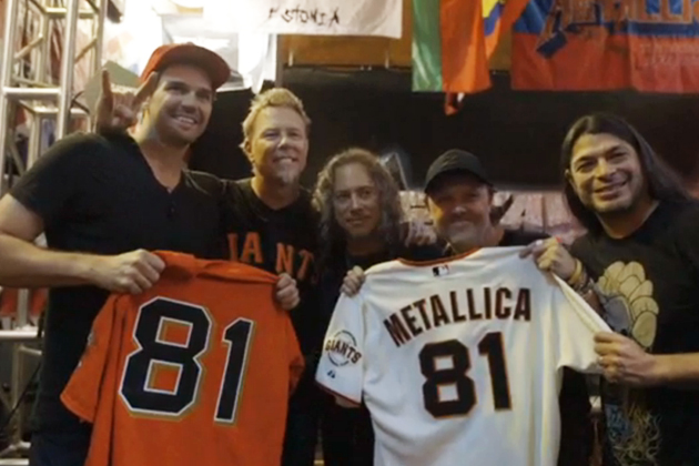 Barry Zito jamming with Metallica because why not? 