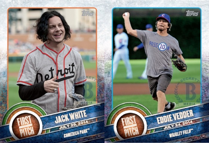 Jack White e Eddie Vedder ganham seus próprios cartões de baseball