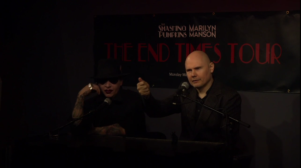 Veja entrevista coletiva de Billy Corgan e Marilyn Manson na íntegra