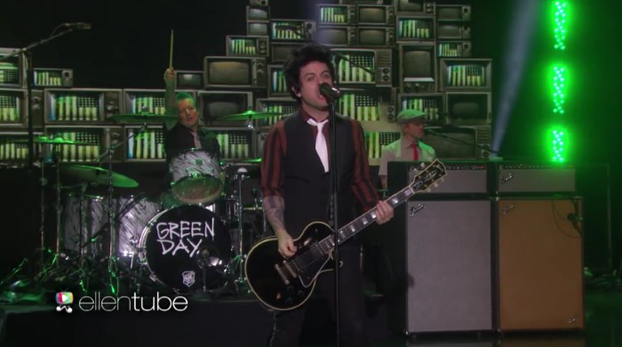 Green Day no programa da Ellen