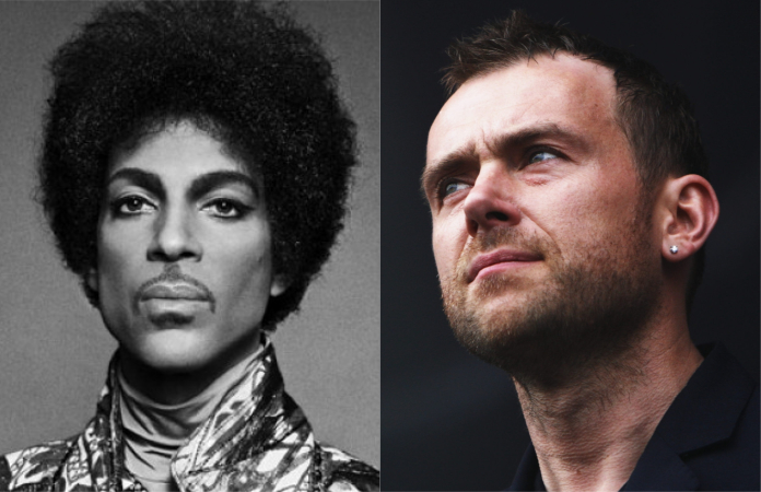 Prince e Damon Albarn. Fotos: Divulgação/Wikimedia Commons