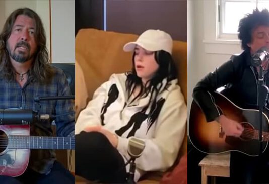 Dave Grohl, Billie Eilish e Billie Joe Armstrong em shows online