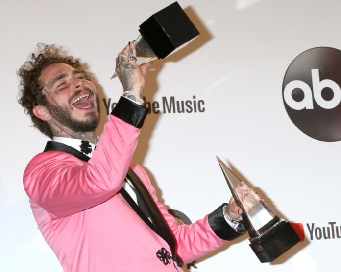 Post Malone no American Music Awards 2018