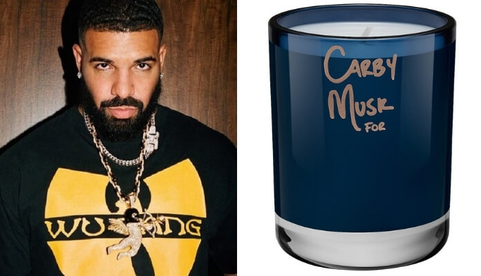 Drake lança vela com seu aroma