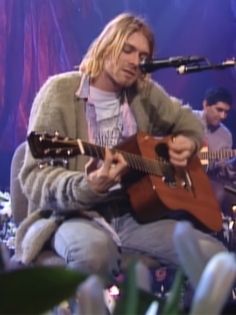 Kurt Cobain no Acústico MTV do Nirvana