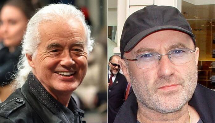 Jimmy Page e Phil Collins