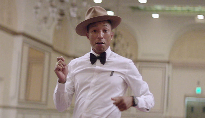 Pharrell Williams em "Happy"