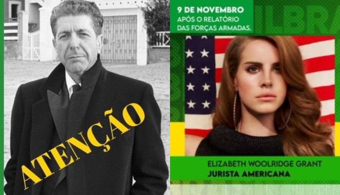 Leonard Cohen e Lana del Rey em fake news