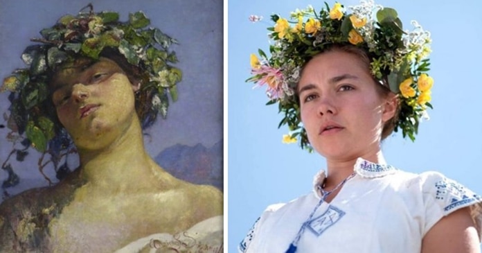 Midsommar, de Ari Aster (2019) / Head of a Bacchante, de Annie Louisa Swynnerton (1903)