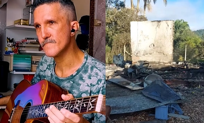 Mazin Silva, genial guitarrista brasileiro de vídeos virais, pede ajuda após incêndio