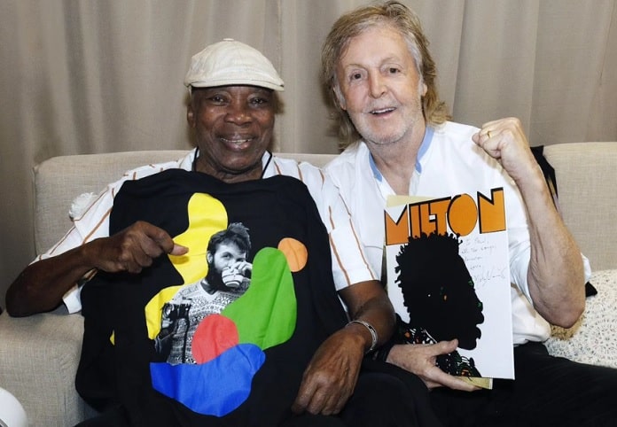 Milton Nascimento recebe bela homenagem no site de Paul McCartney após encontro no Brasil