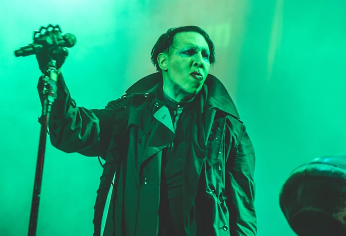 Marilyn Manson fazendo careta na Eslovênia, 2018