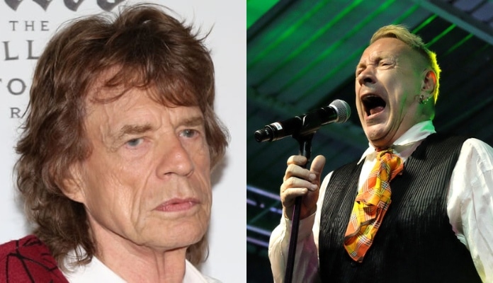 Mick Jagger e Johny Rotten (Sex Pistols)