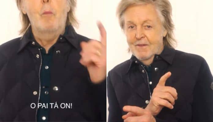 Paul McCartney manda recado para o Brasil: "o pai tá on"