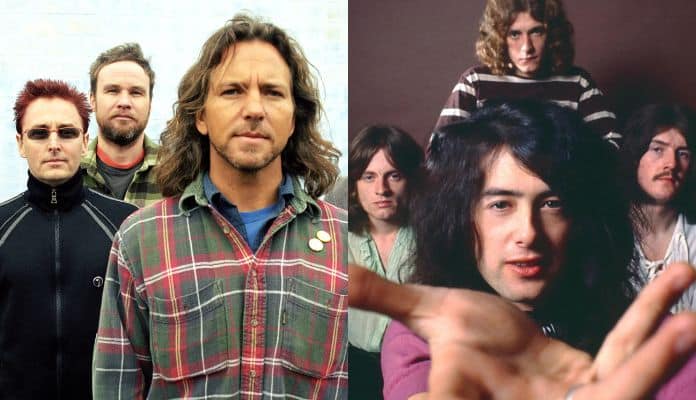 Produtor do Pearl Jam revela música que a banda “roubou” do Led Zeppelin