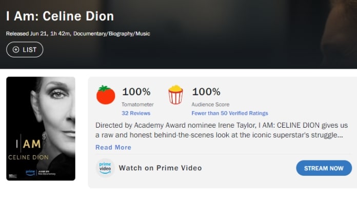 Céline Dion - Rotten Tomatoes