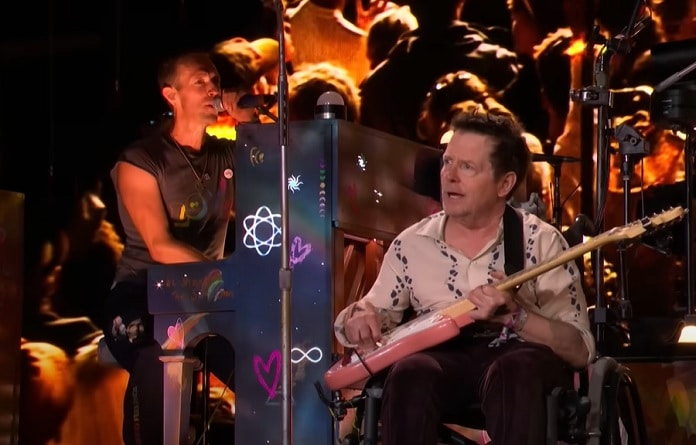 Michael J. Fox diz que foi "alucinante" tocar com o Coldplay no festival Glastonbury