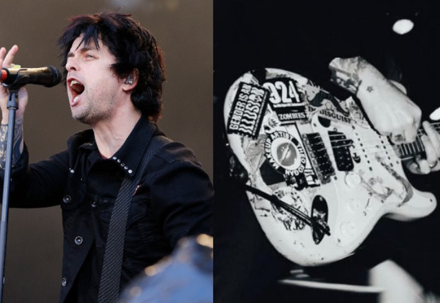 Green Day mostra apoio a fãs trans com adesivo em guitarra de Billie Joe Armstrong