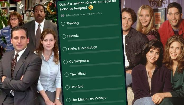 Parks and Recreation, The Office, Friends - vote na melhor série de comédia