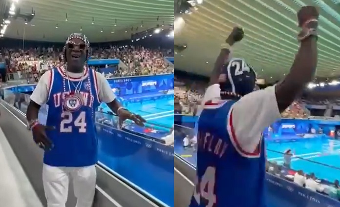 Flavor Flav (Public Enemy) se torna o principal incentivador do time de polo aquático dos EUA nas Olimpíadas