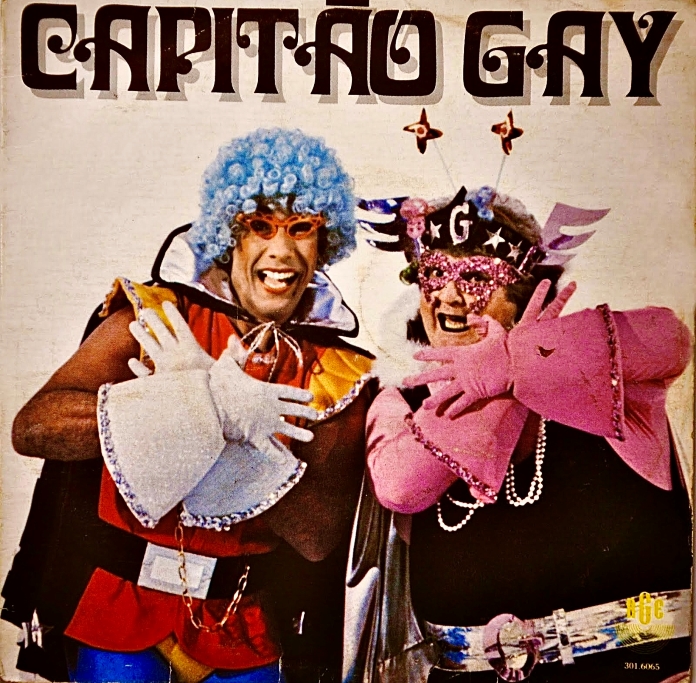 Jô Soares na capa do disco "Capitão Gay"