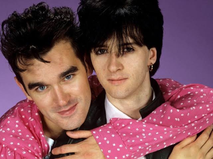 Morrissey com Johnny Marr, do The Smiths