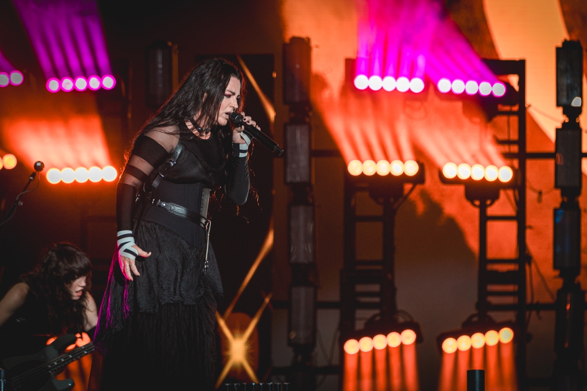 Amy Lee com o Evanescence no Rock in Rio 2024