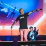 Arnel Pineda, vocalista do Journey, em show no Rock in Rio