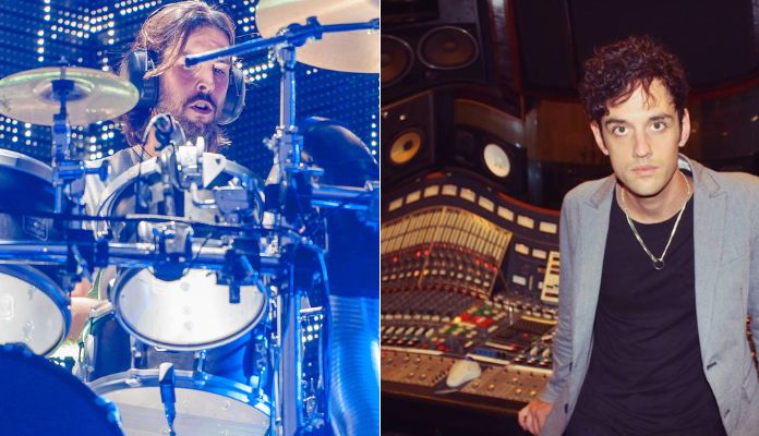 Rob Bourdon e Colin Brittain, ex-baterista e atual baterista do Linkin Park