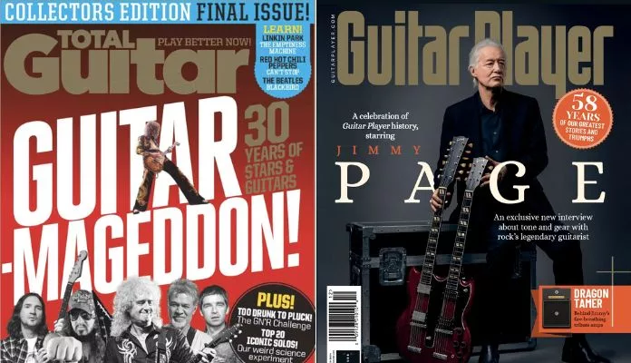 Revistas especializadas em guitarra, Total Guitar e Guitar Player anunciam fim de edições impressas